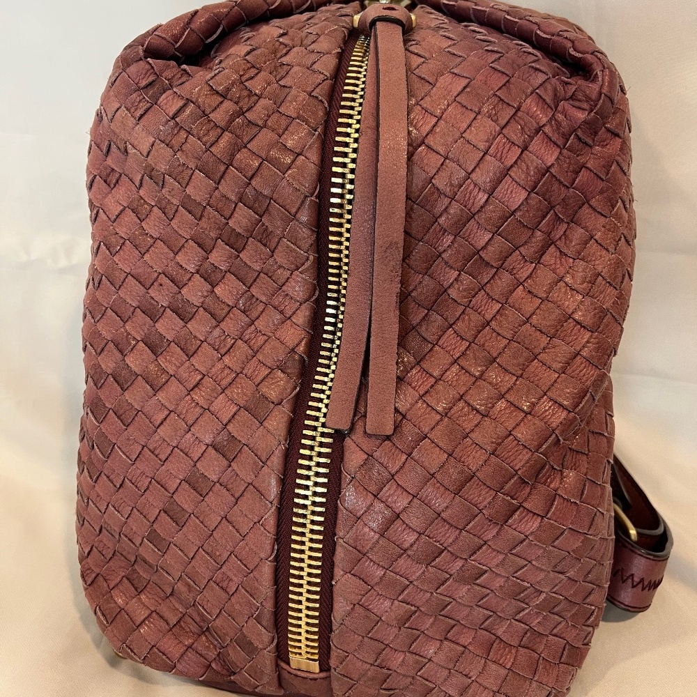 Aimee Kestenberg Tamitha Backpack Woven Leather Purple